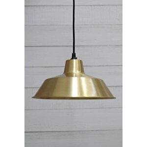 Rsylight Retro Metal Gold Tekli Metal Sarkıt Avize Çap:35 Cm