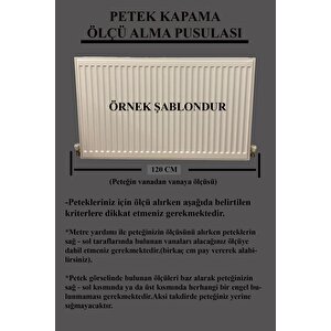 Kalorifer Petek Kapama 120 Cm (i̇ç Ölçüsü) Hazeran Desenli Mdf Safir Meşe Safir Meşe