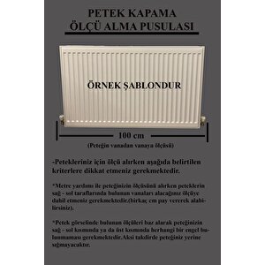 Kalorifer Petek Kapama 100 Cm (i̇ç Ölçüsü) Hazeran Desenli Mdf Mat Beyaz Mat Beyaz