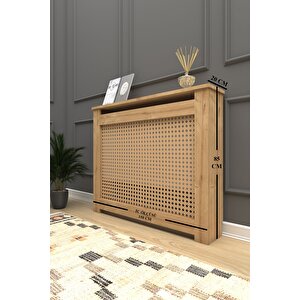 Kalorifer Petek Kapama Mdf 150 Cm (i̇ç Ölçüsü) Hazeran Desenli Safir Meşe Safir Meşe