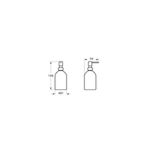 Vitra Origin A4489129 Sıvı Sabunluk, Soft Bakır