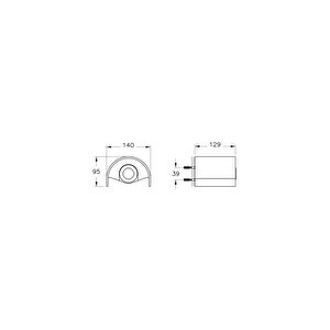 Vitra Origin A4488874 Kapaklı Tuvalet Kağıtlığı, Soft Altın