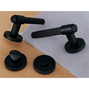 Erva Zk79 Mat Siyah Wc Banyo Kapı Kolu 1 Takım