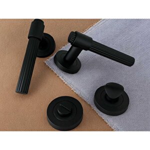 Erva Zk79 Mat Siyah Wc Banyo Kapı Kolu 1 Takım
