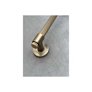 Erva Mat Antik Sarı Zamak Çekme Kol Sürgülü Kapı Çekme Kolu 40 Cm 1 Adet