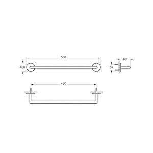 Vitra Origin A4488674 Havluluk 45 Cm, Soft Altın