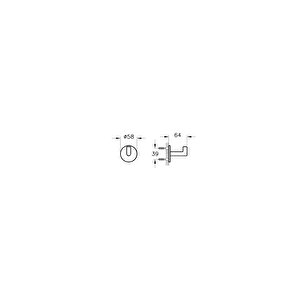 Vitra Origin A4488474 Tekli Askı, Soft Altın