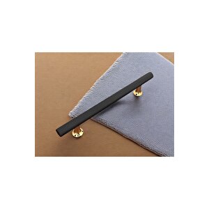 Derya  Mat Siyah Gold Mobilya Tv Ünitesi Konsol Mutfak Çekmece Dolap Kulpu 224 Mm 22,4 Cm 1 Adet