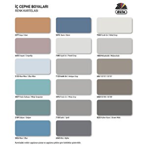 Düfa Zeolit İpek Mat İç Cephe Duvar Boyası 2305 Kış Beyazı 7.5 L