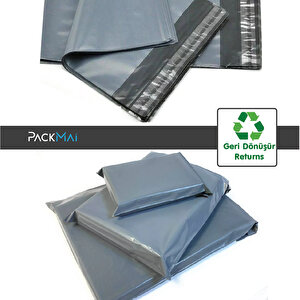 45x55 CEPLİ Gri Kargo Poşeti (100'lü Paket) Ambalaj, Paketleme, E-ticaret | Sağlam, Suya Dayanıklı