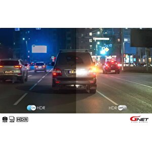 Gnet Gonw 2ch Fullhd Hdr Wi-fi Akıllı 2 Kameralı Araç Kamerası