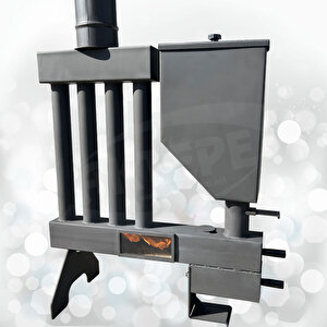 Pelet Sobası Petekli Pelet Soba Camlı Şömine Soba Stove Füze Roket