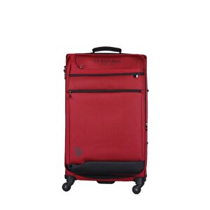 U.s. Polo Assn. Büyük Boy Kumaş Valiz Bordo 9102