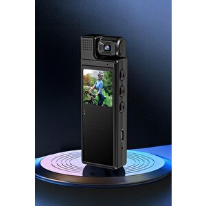 Torima Cmr-19 Siyah 4k 180 Derece Vücut Kamerası Wifi Gece Görüşlü Aksiyon Kamerası