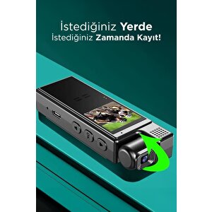 Torima Cmr-19 Siyah 4k 180 Derece Vücut Kamerası Wifi Gece Görüşlü Aksiyon Kamerası