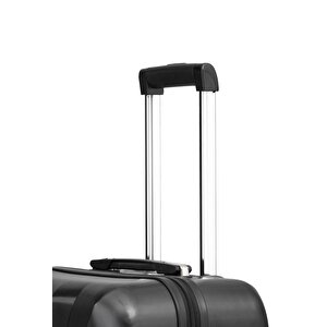 Büyük Boy %100 Polikarbon Valiz 4x2 Teker Siyah 1809