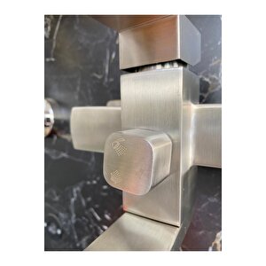 Inox Duş Seti Inox Tepe Yağmurlama Banyo Duş Sistemi Alt Armatür Dahil Set 5 Yıl Garantili
