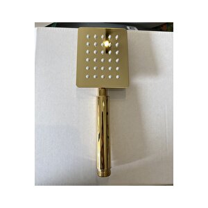 Gold Duş Seti Altın Duş Sistemi Büyük Metal Tepe Duş Yağmurlama Sistem Batarya Dahil Set
