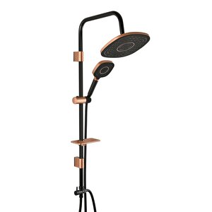 Coral Bronz Black Tall Sistem Duş Seti