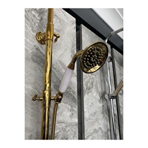 Altın Renk Duş Seti Gold Yağmurlama Sistemi 5 Yıl Garantili Altın Duş Sistemi