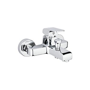 Banyo Bataryası Kare Tasarım Banyo Musluğu Pirinç Büyük Model
