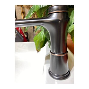 Siyah Lavabo Bataryası Vintage Lavabo Musluğu Mat Siyah Banyo Musluk Country Tasarım