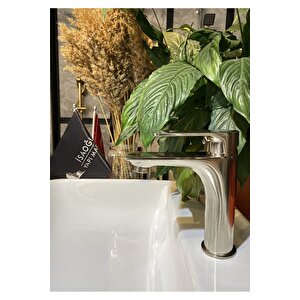 Lavabo Bataryası Mat Krom Lavabo Musluğu Leke Kireç Tutmaz Mat Krom Armatür