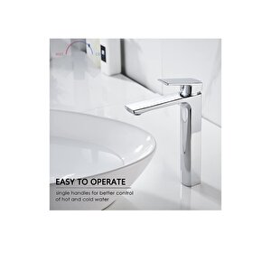 Çanak Lavabo Bataryası Çanak Lavabo Musluğu Yüksel Model Silver Gümüş Çanak Uyumlu Armatür