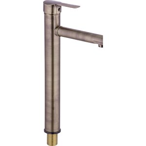 Antik Gold Çanak Lavabo Bataryası Mat Antik Gold Lavabo Musluğu Yüksek Model Çanak Armatür