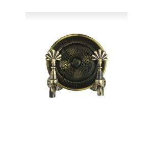Kurna Musluğu Antik Gold Kurna Bataryası Komple Set Hamam Tası Dahil Üçlü Mat Antik Gold