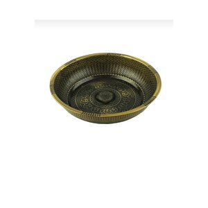 Kurna Musluğu Antik Gold Kurna Bataryası Komple Set Hamam Tası Dahil Üçlü Mat Antik Gold