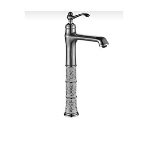 Çanak Lavabo Bataryası Lavabo Armatürü Yüksek Model Vintage Tasarım Lavabo Musluğu İşlemeli