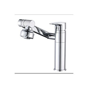 Lavabo Bataryası Robotik Banyo Musluğu 360 Derece Hareketli Batarya Tazzik Ayarlı