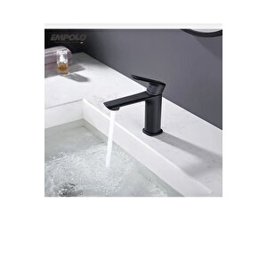 Siyah Lavabo Bataryası Mat Siyah Lavabo Bataryası Modern Tasarım Banyo Musluğu