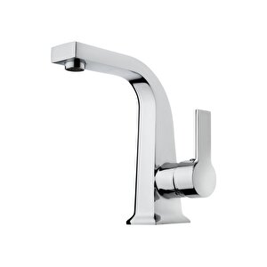 Lavabo Bataryası Yüksek Lavabo Musluğu Mimoza Silver Gümüş Armatür