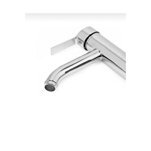Çanak Lavabo Bataryası Gümüş Lavabo Bataryası Yüksek Çanak Lavabo Musluğu Garantili Modern Tasarım