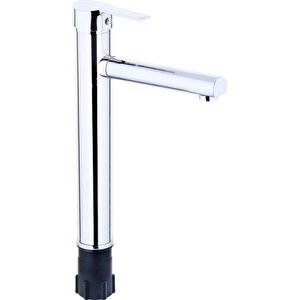 Çanak Lavabo Bataryası Çanak Armatür Silver Gümüş Renk Çanak Bataryası Pirinç
