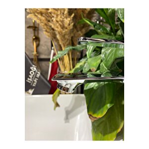 Lavabo Bataryası Silver Gümüş Mito Design Lavabo Bataryası