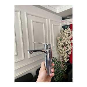 Lavabo Bataryası Silver Gümüş Mito Design Lavabo Bataryası