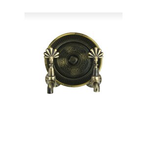 Antik Kurna Musluğu İkili Set Pirinç Hamam Bataryası Kurna Musluğu Hamam Tası Seti