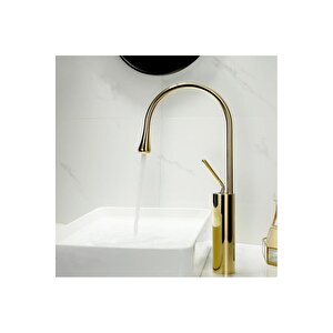 Banyo Çanak Lavabo Bataryası Yeni Tasarım Gold 5 Yıl Garantili
