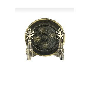 Antik Kurna Musluğu Ve Hamam Tası Üçlü Set Hamam Tası Kurna Musluğu Komple Pirinç