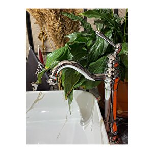 Çanak Lavabo Bataryası Lavabo Bataryası Çanak Lavabo Musluğu Krom Gümüş