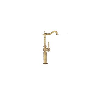 Mat Gold Çanak Lavabo Bataryası Antik Gold Çanak Armatür Vintage Klasik Tasarım Armatür Musluk