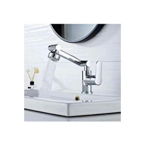 Lavabo Bataryası Banyo Lavabo Musluğu Fonksiyonel Hareketli Tasarım Su Tazzik Ve Basınç Ayarlı