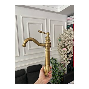 Antik Gold Polina Çanak Lavabo Bataryası