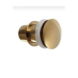 Altın Lavabo Süzgeci Gold Lavabo Gideri Pirinç Malzeme Parlak Gold