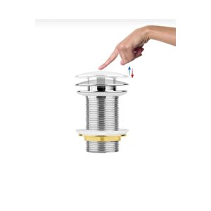 Altın Lavabo Süzgeci Gold Lavabo Gideri Pirinç Malzeme Parlak Gold