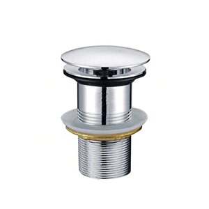 Pop-up Komple Krom Sifon Başlığı Basmalı Krom Lavabo Tapası Basmalı