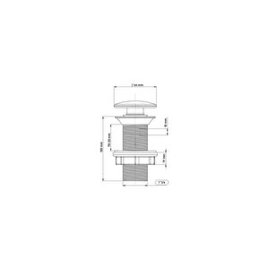 Taşmasız Aç Kapa Körüklü Lavabo Sifonu Metal Krom 220039